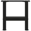 Miniatyrbilde 5 av 10: vidaXL Salongbordben svart 2 stk 30x(30-31) cm stål