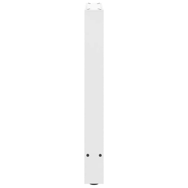 vidaXL ruokapöydän jalat 2 kpl valkoinen 50x(72-73) cm teräs