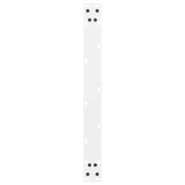 vidaXL Soffbordsben vit 2 st 60x(30-31) cm stål