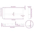 Miniatyrbild 11 av 11: vidaXL Soffbordsben vit 2 st 60x(30-31) cm stål
