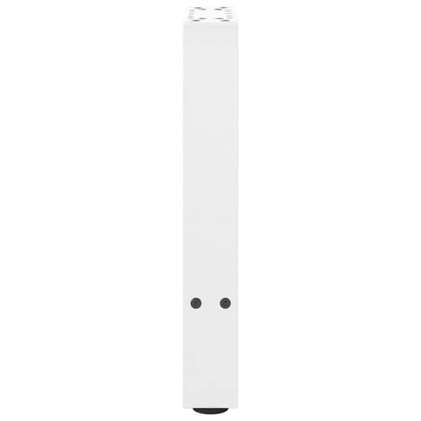 vidaXL Salongbordben hvite 2 stk 38 x (42-43) cm stål