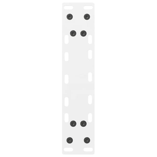 vidaXL Salongbordben hvite 2 stk 38 x (42-43) cm stål