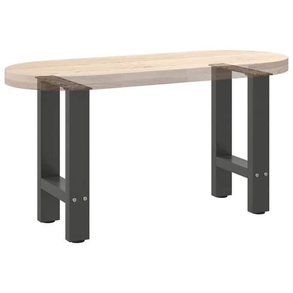 vidaXL Soffbordsben antracit 2 st 28x(42-43) cm stål