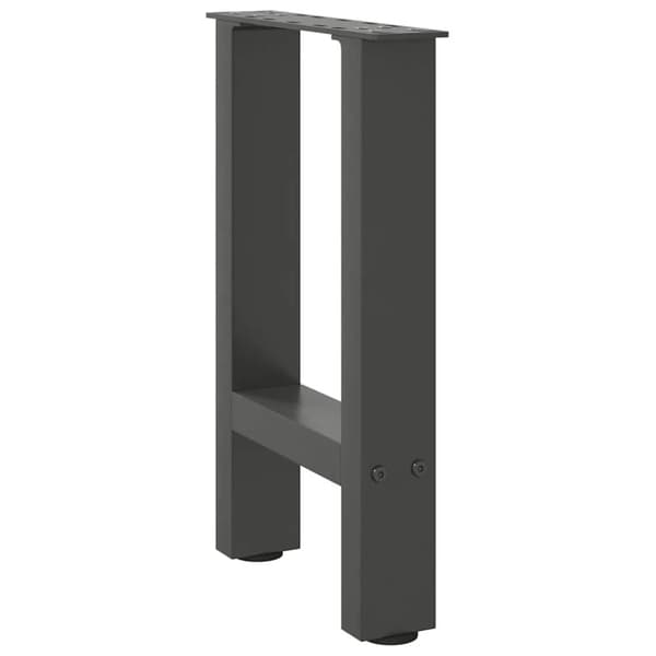 vidaXL sofabordben 2 stk. 38x(42-43) cm stål antracitgrå