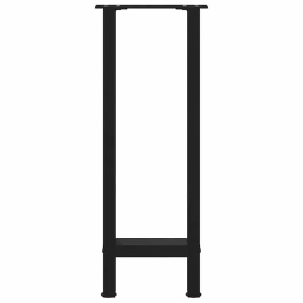 vidaXL konsolipöydän jalat 2 kpl musta 38x(72-73) cm teräs