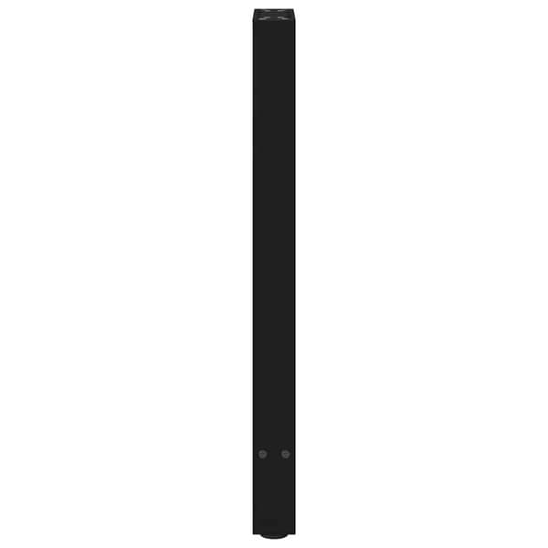 vidaXL konsolipöydän jalat 2 kpl musta 38x(72-73) cm teräs