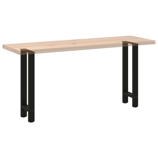 vidaXL konsolipöydän jalat 2 kpl musta 38x(72-73) cm teräs
