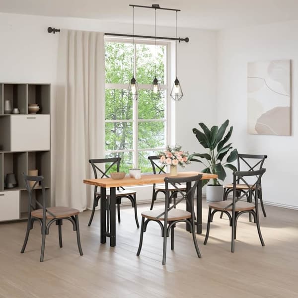 vidaXL konsolipöydän jalat 2 kpl musta 38x(72-73) cm teräs