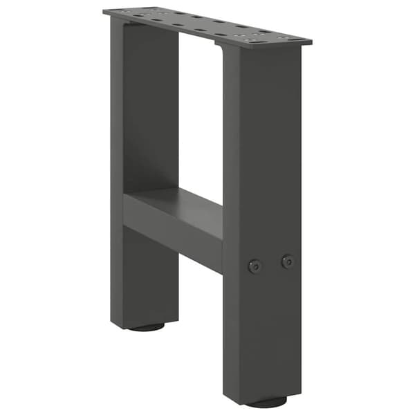 vidaXL Sohvapöydän jalat antrasiitti 2 kpl 40x(30-31) cm teräs