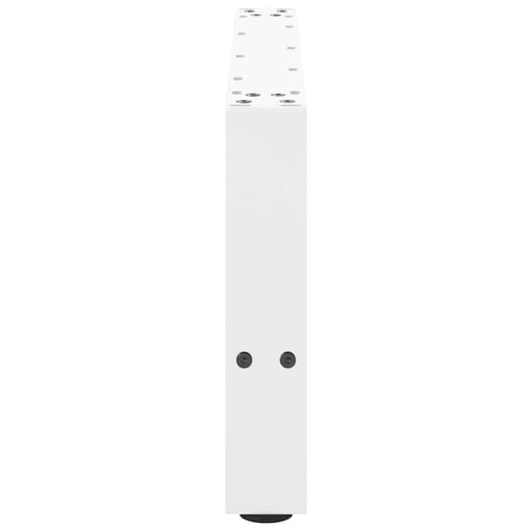 vidaXL Salongbordben hvit 2 stk 70x(30-31) cm stål