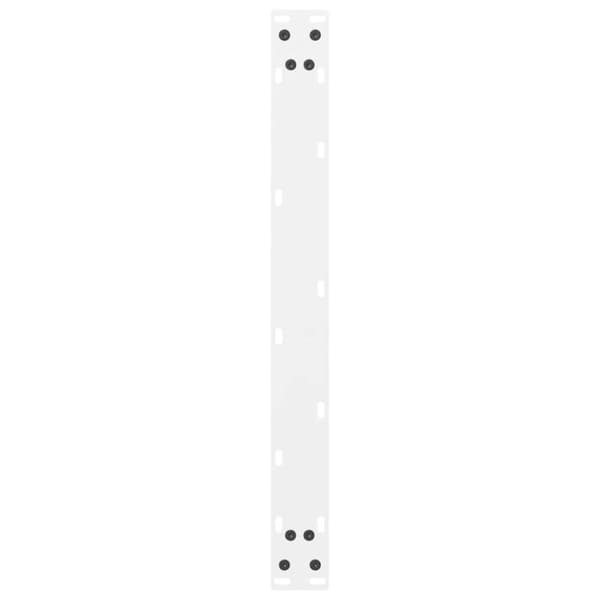 vidaXL Salongbordben hvit 2 stk 70x(30-31) cm stål