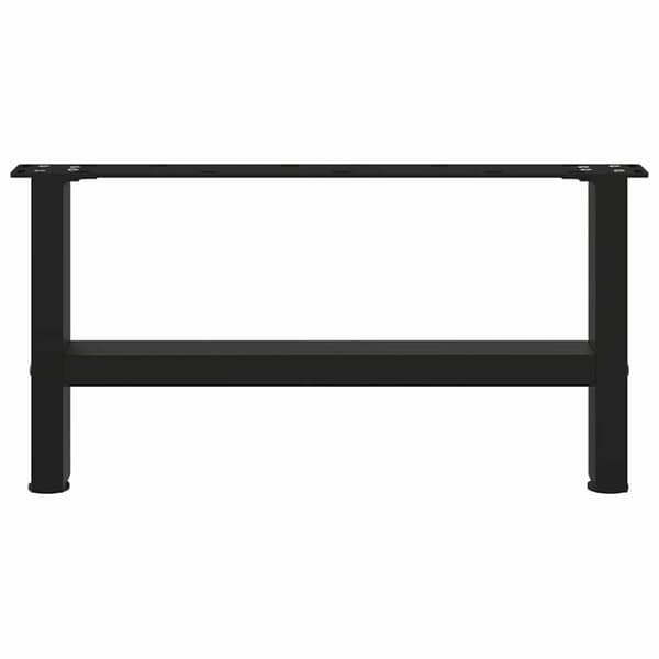vidaXL Sohvapöydän jalat mustat 2 kpl 60x(30-31) cm teräs