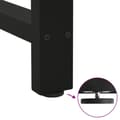 Pikkukuva 10 / 11: vidaXL Sohvapöydän jalat mustat 2 kpl 60x(30-31) cm teräs