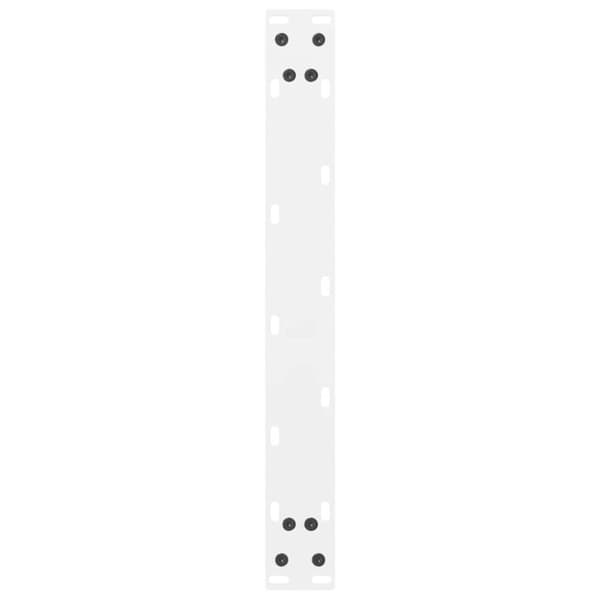 vidaXL Salongbordben hvit 2 stk 50x(30-31) cm stål