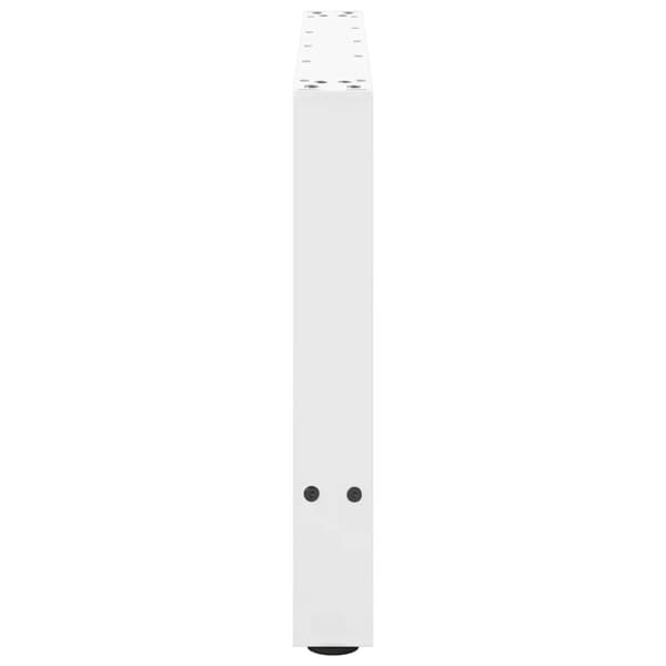vidaXL Salongbordben 2 stk hvit 70x(42-43) cm stål