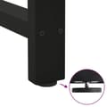 Pikkukuva 9 / 10: vidaXL Ruokapöydän jalat mustat 2 kpl 80x(72-73) cm teräs