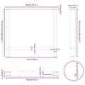 Pikkukuva 10 / 10: vidaXL Ruokapöydän jalat mustat 2 kpl 80x(72-73) cm teräs