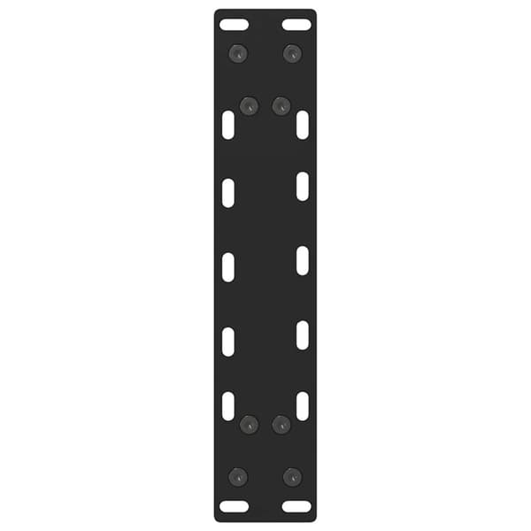 vidaXL sohvapöydän jalat Musta 2 kpl 30x(30-31) cm Teräs
