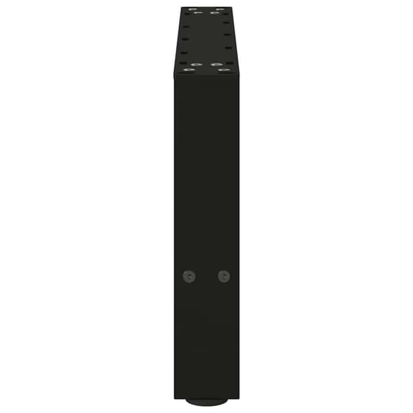 vidaXL Sohvapöydän jalat mustat 2 kpl 50x(30-31) cm teräs