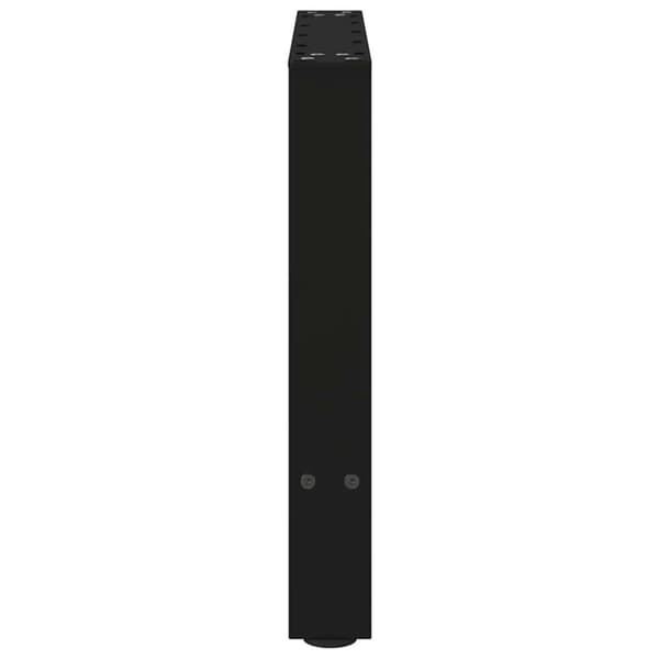 vidaXL Sohvapöydän jalat 2 kpl musta 60x(42-43) cm teräs