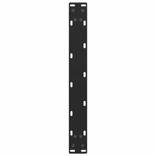 vidaXL Sohvapöydän jalat 2 kpl musta 60x(42-43) cm teräs