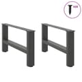 Pikkukuva 5 / 11: vidaXL Sohvapöydän jalat antrasiitti 2 kpl 70x(30-31) cm teräs