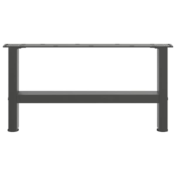 vidaXL Sohvapöydän jalat antrasiitti 2 kpl 70x(30-31) cm teräs