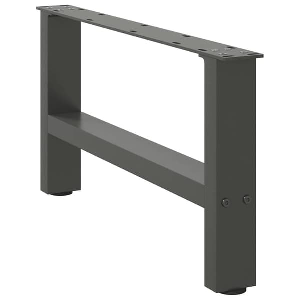 vidaXL Sohvapöydän jalat antrasiitti 2 kpl 70x(30-31) cm teräs