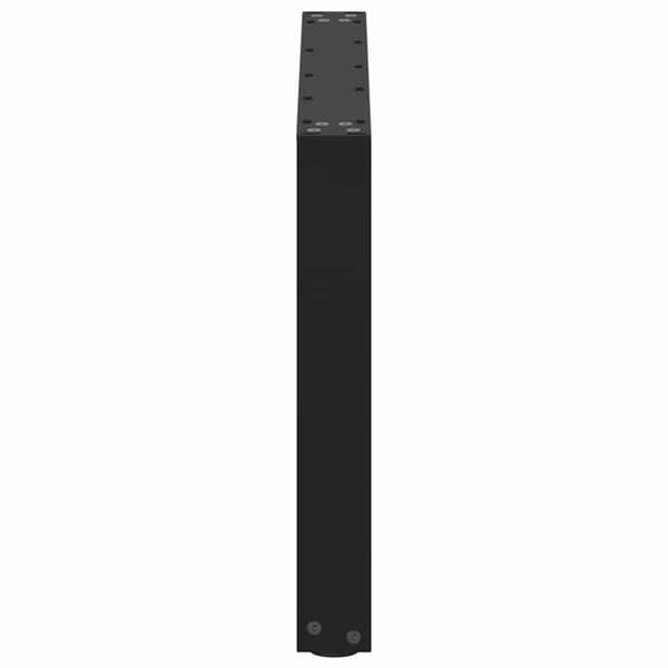 vidaXL Soffbordsben U-formade 2 st svart 70x(42-43) cm stål