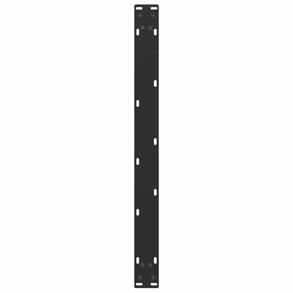 vidaXL Soffbordsben U-formade 2 st svart 70x(42-43) cm stål