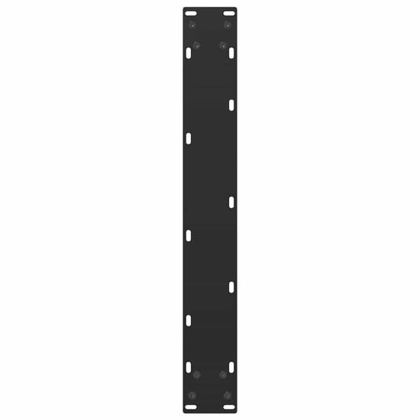 vidaXL Soffbordsben U-formade 2 st svart 60x(100-101) cm stål