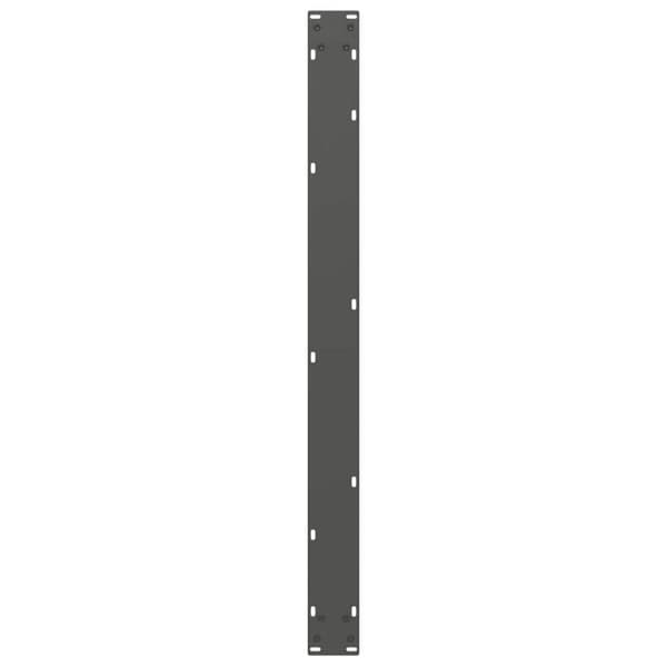 vidaXL Soffbordsben U-formade 2 st antracit 100x(72-73) cm stål
