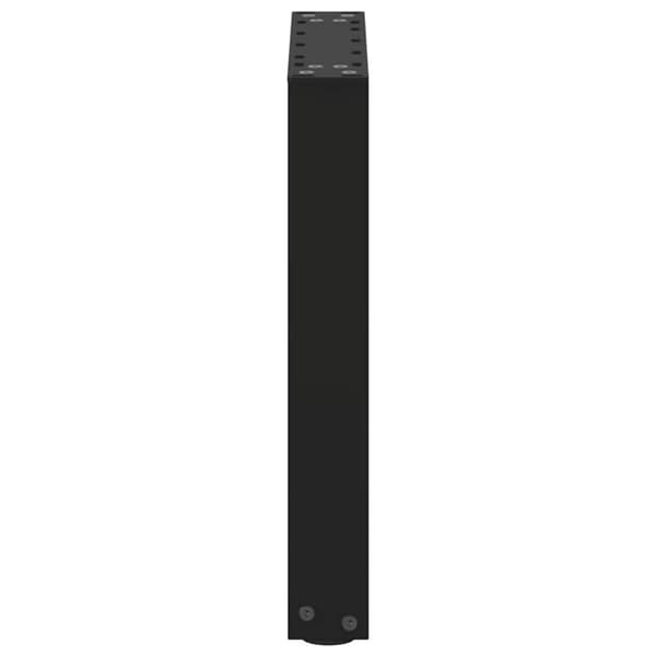vidaXL Soffbordsben U-formade 2 st svart 38x(42-43) cm stål