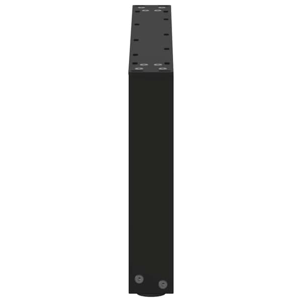 vidaXL Soffbordsben U-formade 2 st svart 70x(30-31) cm stål
