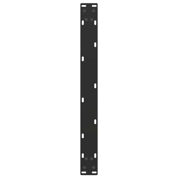 vidaXL Soffbordsben U-formade 2 st svart 70x(30-31) cm stål