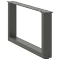Miniatyrbilde 4 av 10: vidaXL Salongbordben U-formet 2 stk antrasitt 60x(30-31) cm stål