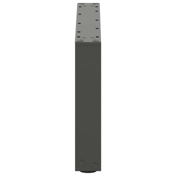 vidaXL Salongbordben U-formet 2 stk antrasitt 60x(30-31) cm stål