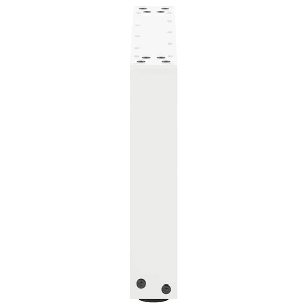 vidaXL Soffbordsben U-formade 2 st vit 50x(30-31) cm stål