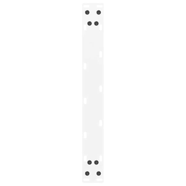 vidaXL Soffbordsben U-formade 2 st vit 50x(30-31) cm stål