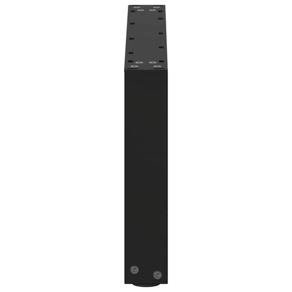 vidaXL Soffbordsben U-formade 2 st svart 60x(30-31) cm stål