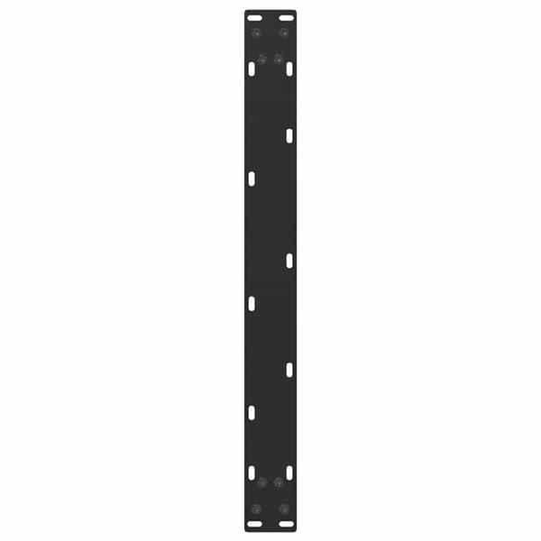 vidaXL Soffbordsben U-formade 2 st svart 60x(30-31) cm stål