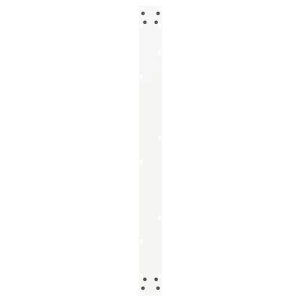 vidaXL Soffbordsben U-formade 2 st vit 100x(72-73) cm stål