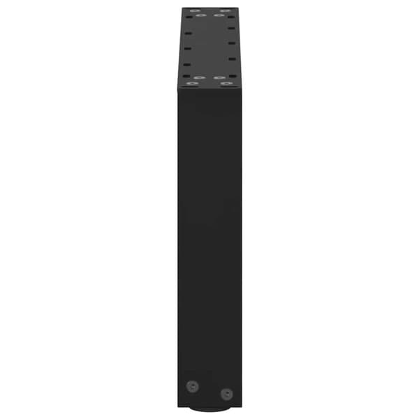 vidaXL Soffbordsben U-formade 2 st svart 50x(30-31) cm stål