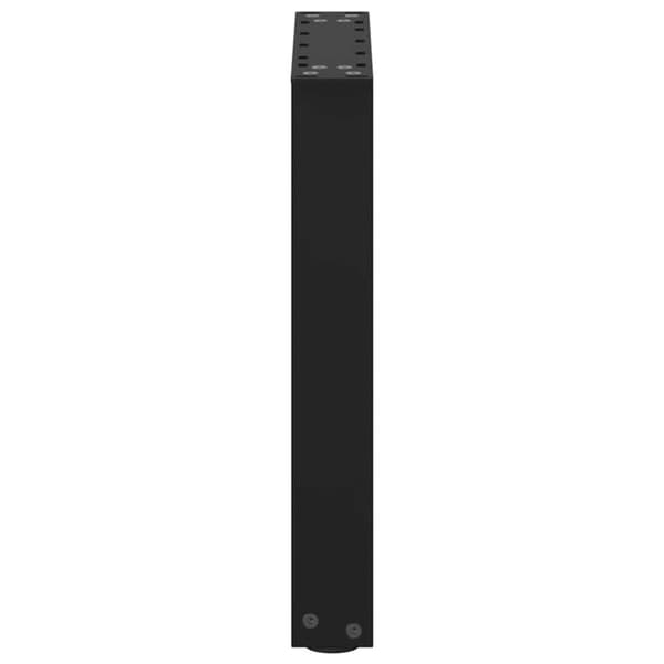 vidaXL Salongbordben U-formet 2 stk svart 28 x (42-43) cm stål