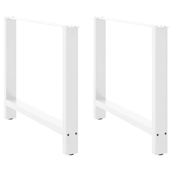 Soffbordsben vit 2 st 90x(72-73) cm stål