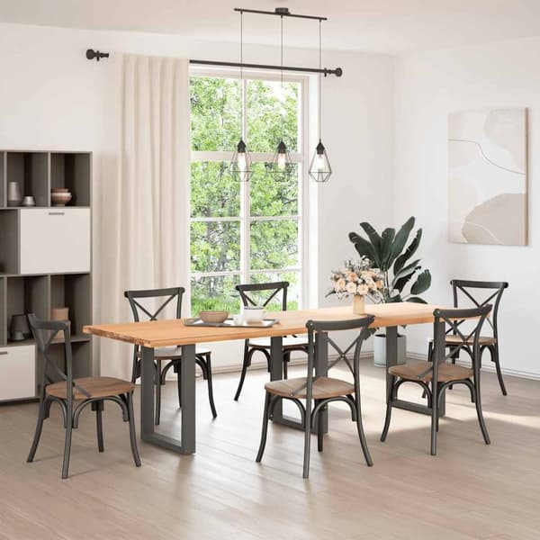 Soffbordsben U-formade 3 st antracit 70x(72-73) cm stål
