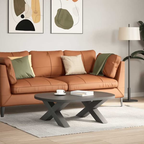 Soffbordsben X-formade 2 st antracit 70x(30-31) cm stål