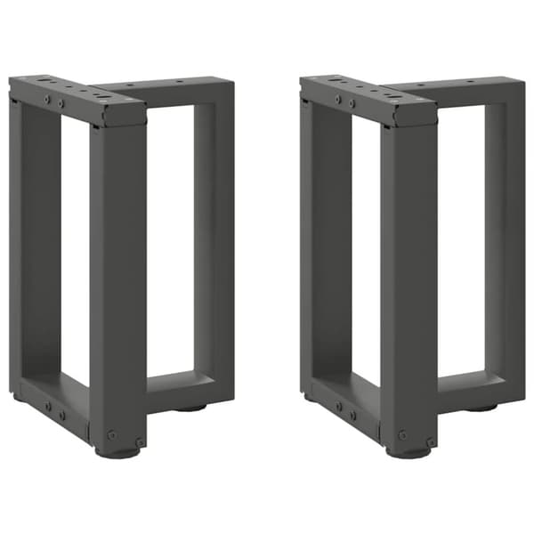 Soffbordsben T-formade 2 st antracit 38x25x(42-43) cm stål