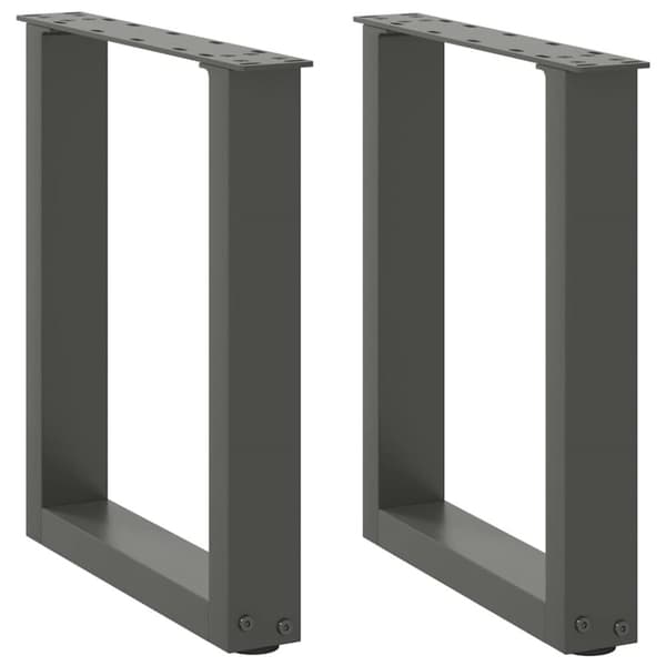 Soffbordsben U-formade 2 st antracit 38x(42-43) cm stål