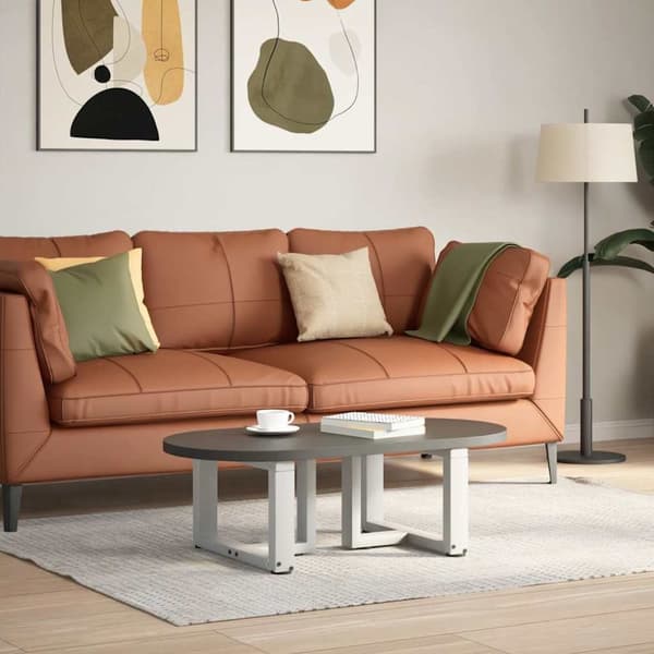 Soffbordsben T-formade 2 st vita 50x25x(30-31) cm stål